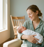 Una nueva madre recibe tratamiento para la depresión posparto en Miami, tratamiento no farmacológico para la depresión y apoyo para los síntomas de ansiedad posparto y la salud mental perinatal en Hidalgo TMS.