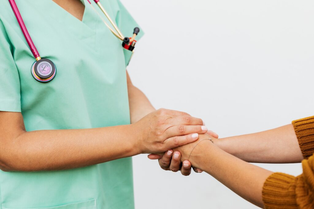 Patient meeting a psychiatrist to choose a TMS provider in Miami