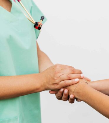 Patient meeting a psychiatrist to choose a TMS provider in Miami