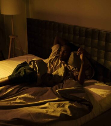 Person awake at night representing insomnia and depression treatment in Miami