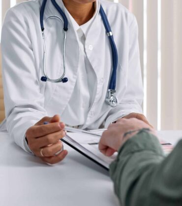 Patient at a first psychiatry appointment in Miami
